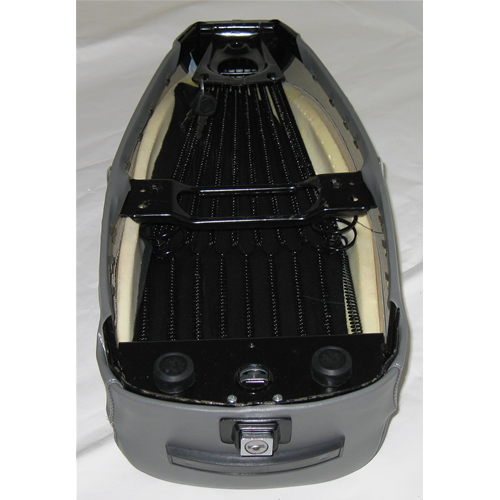 Sella grigia per VESPA PE PX 125 150 200 prima serie senza riquadri  