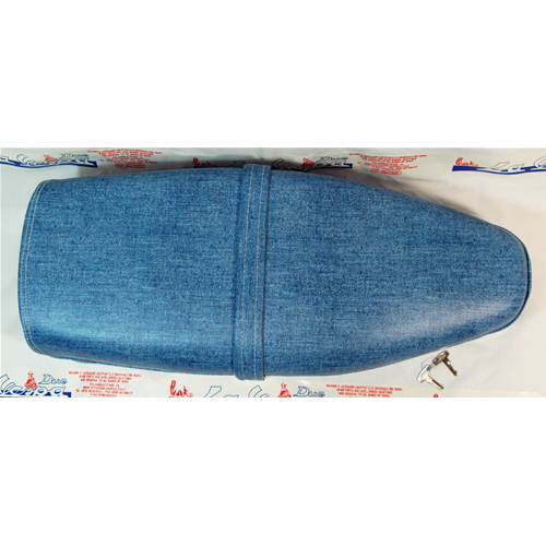 Sella jeans blu per VESPA PX PE 125 150 200  prima serie senza riquadri 
