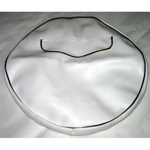 9" weiße Radkappe mit schwarzem Rand für VESPA LAMBRETTA 50 125 150 160 180