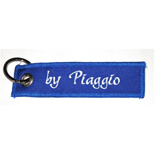 PORTE-CLÉS BANDE BLEUE BRODÉE VESPA PIAGGIO