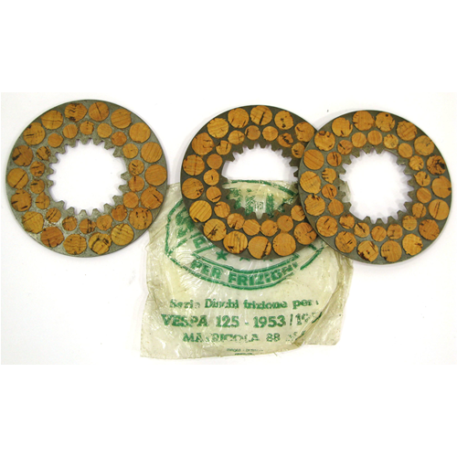 Juego de discos de embrague SURFLEX para VESPA 125 de 1953 a 1954