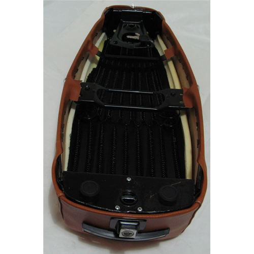 Selle en cuir marron pour VESPA PX PE ARCOBALENO 125 150 200