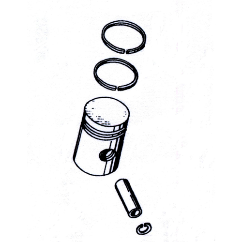 Pair of segments diameter mm. 47.2 6 transfers for VESPA 50 to 75