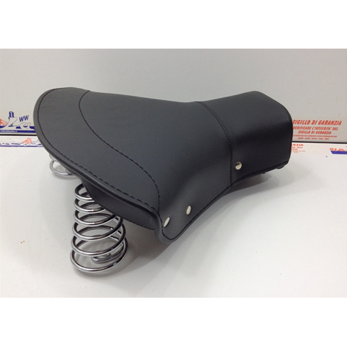 Front seat complete with frame and green cover for VESPA 125 V30 V31T V32T V33T ALLSTATE with AQUILA CONTINENTALE plate from 1951 to 1953