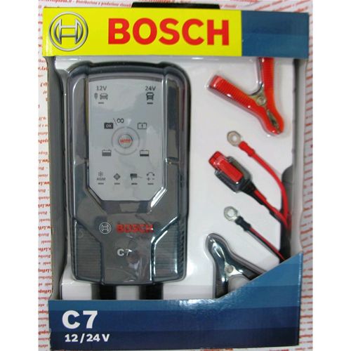 Caricabatterie BOSCH C7 12V / 24V auto moto barca camper mantenitore carica batteria  batterie