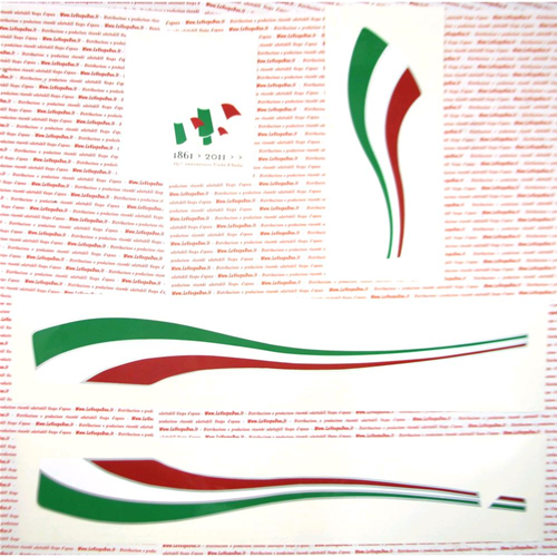 Kit serie fregi adesivi scudo cofani VESPA PX 150° Anniversario Unità d'Italia  125 150 200 Anniversary Celebrazione