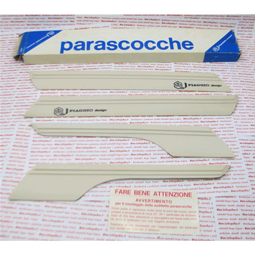 Serie strisce paracolpi in gomma bianchi adesive VESPA PK 50 125 XL protezioni paraurti parafango e cofani modanature parascocche 
