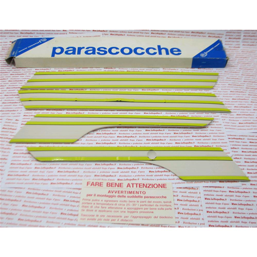 Serie strisce paracolpi in gomma bianchi adesive VESPA PK 50 125 XL protezioni paraurti parafango e cofani modanature parascocche 