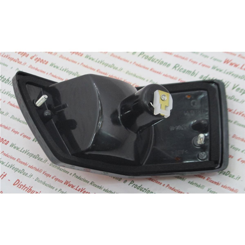 Freccia indicatore TRIOM posteriore destro arancio per VESPA PX 80 100 125 150 200 E ARCOBALENO ETS T5 completa di lampadina