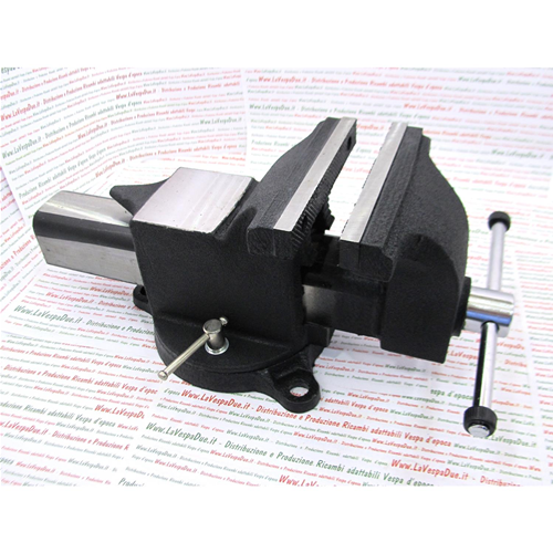 MORSA PARALLELA 6 " CON BASE GIREVOLE / GANASCE LUNGHE 170 MM DA 14.5 KG CON GANASCE INTERCAMBIABILI