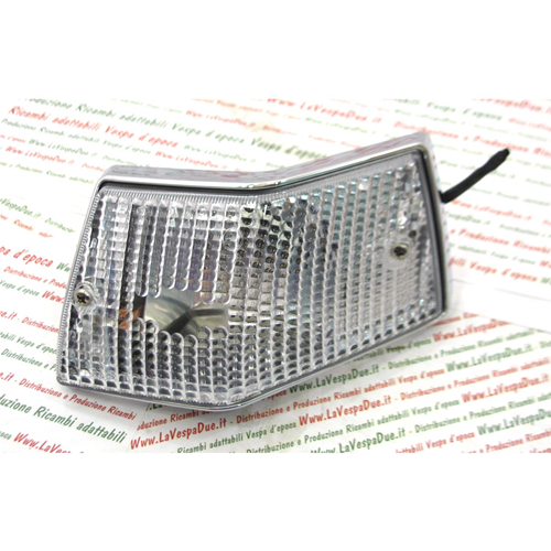 SIEM chromed rear right white arrow indicator for VESPA PX 80 100 125 150 200 E ARCOBALENO ETS T5 ro 160999 638764