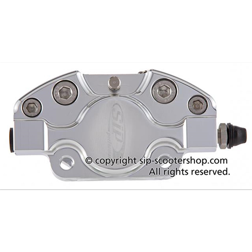 PINZA DE FRENO DELANTERA SIP GRIMECA ANODIZADA PLATEADA CLÁSICA GRIMECA PARA VESPA PX 125 150 200 '98 MY SIP 56401000