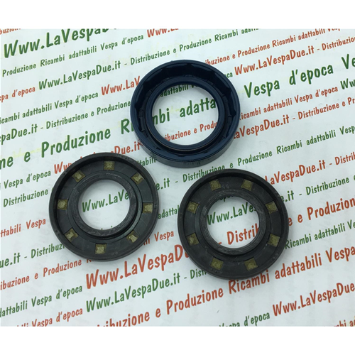 KIT DE RETENES DE ACEITE PARA REVISIÓN DE CIGÜEÑAL PARA VESPA 125 V30T V31T V32T V33T HOFFMANN DESDE 1952