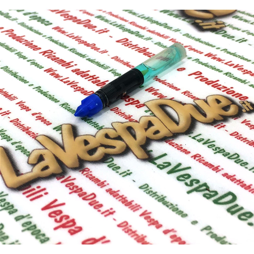 Blue color refill cartridge for acid pen for use on iron and steel to be used with our item 60019723 VESPA APE LAMBRETTA