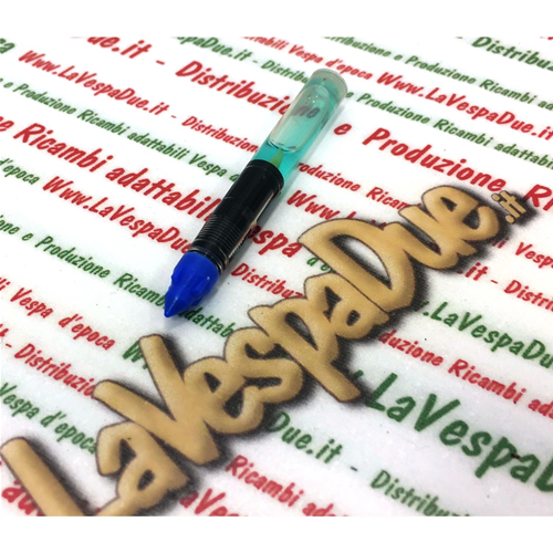 Blue color refill cartridge for acid pen for use on iron and steel to be used with our item 60019723 VESPA APE LAMBRETTA