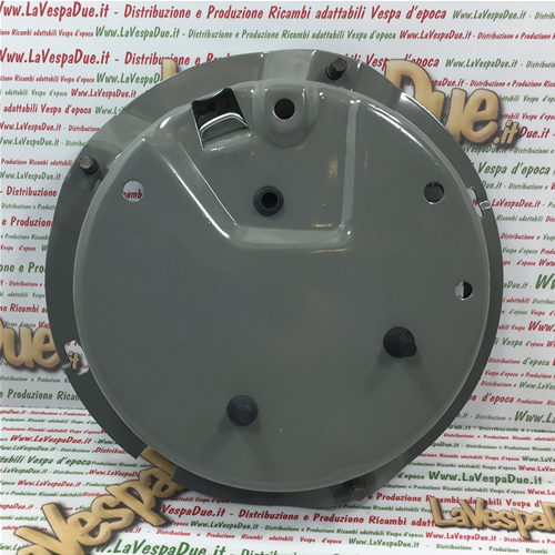 Cache roue de secours en inox poli ( chromé ) pour Vespa Px - PER TUTTO  VESPA