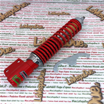 Ammortizzatore anteriore CARBONE per VESPA 125 150 200 PX PE ARCOBALENO T5 sportivo regolabile 3 posizioni tutto rosso 