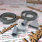 Kit tapas prensaestopas y fundas protectoras externas de cables VESPA 125 150 V30T V33T VM VN VL GS Faro bajo Gomas de manillar calidad italiana túnel central