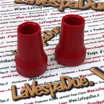 Verstärkte, rutschfeste, rote Standfüße für VESPA 50 125 150 200 ccm. PK HP PX PE T5 RAINBOW WAS