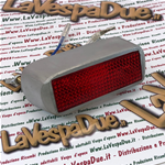 Fanalino posteriore per VESPA 125 V30T V33T dal 1951 al 1952 in alluminio Alluminio Doppia Luce per lo stop 
