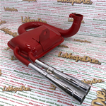 Marmitta rossa tipo abarth per VESPA 80 125 150 PX PE SPRINT VELOCE TS GTR GT con doppio tubo di scarico cromato