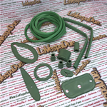 Kit completo guarnizioni serie parti in gomma verde 25 pezzi per VESPA 125 150 VM VN VL VB1 FARO  BASSO STRUZZO ACMA