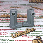 Coppia scarpette piedini cavalletto grigie in plastica rigida per VESPA 125 V1T V15T V30T a V33T VM1T VM2T VN1 VN2 150 VL1T VL2T 150 GS VS1T