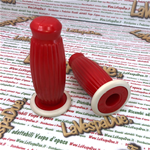 Coppia manopole BUBBLE SUPERFLEX 20 mm rosse per VESPA 50 80 90 125 150 160 180 200 VNB 3 4 5 6 VB1 VBA VBB GL GS VS2 VS3 VS4 VS5 160 GS