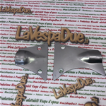 Piastre parapolvere protezione inferiore manubrio VESPA 50 N L R faro tondo comando gas e cambio zincate  