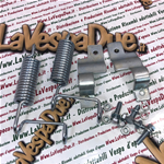 Kit de revisión de soportes de muelle y accesorios CABALLETE para VESPA 125 150 VM VN VL GS VB FARO BAJO AVESTRUZ