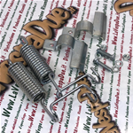 Kit revisione cavalletto completo di staffe molla e accessori per VESPA 125 V1T A V33T DAL 1949 FINO AL 1952 