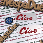 Kit series Front and side lettering plates aluminum base for piaggio CIAO 50 C7 C9