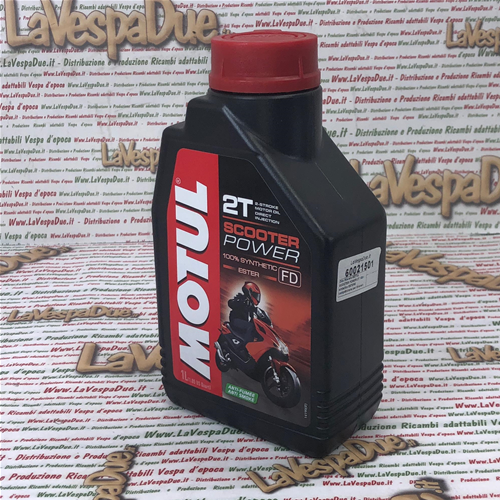 Olio miscela MOTUL SCOOTER POWER 2T 100% sintetico ESTERE competizione per  miscela VESPA SCOOTER 2