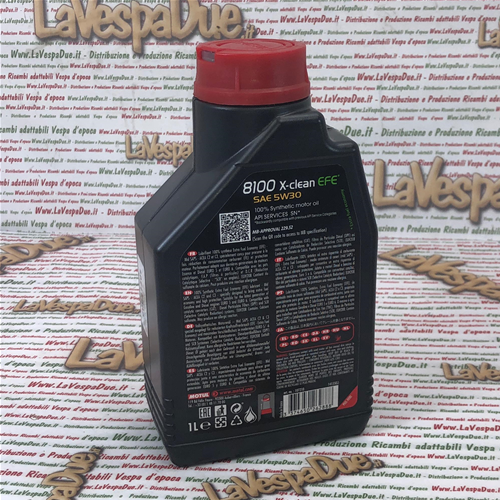 Olio motore MOTUL 8100 X-CLEAN EFE 5W30 100% 1 litro sintetico elevata  protezione e