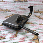 Emaillierter Schalldämpfer mit IGM 0112S, italienisches Produkt, alter Lagerbestand, für VESPA 125 150 SUPER SPRINT 8"-Räder