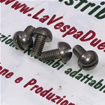 Vite con testa tonda bombata in acciaio inox 18/8 UNI 254 2,6 mm x 5 mm per applicazioni varie Prodotto Italiano fondo di magazzino