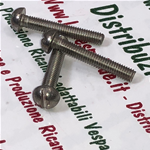 Vis à tête ronde en acier inoxydable 18/8 UNI 254 3 mm x 40 mm Fixation de klaxon VESPA et diverses applications Produit italien, ancien stock
