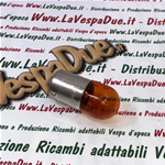 Bombilla esférica naranja FLOSSER RY10W BAU15S 12 Voltios 10 W Casquillo BAU15S para faros de matrícula y cisne VESPA 50 90 NLR SPECIAL ET3 PRIMAVERA unipolar G18,5 homologada E4