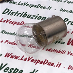 Lampadina a sfera HERT R10W BA15S 12 Volt 10 W zoccolo BA15S per VESPA 50 90 N L R SPECIAL ET3 PRIMAVERA lampada per targa e fanali swan unipolare G18.5 