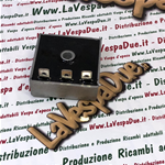 Raddrizzatore regolatore DZE 6 Volt 8 ah per impianti CEV Ducati Motoplat Aprilia Laverda Zundapp Gilera Malanca Beta con batteria 3 faston