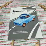 Documentazione Tecnica con manuale libretto uso e manutenzione e gadget vari VESPA ACMA 400 dal 1959