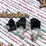 Set of 3 MINITIMER electrical connectors complete with connectors and rubbers for VESPA APE LAMBRETTA various applications electrical system modifications