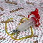 RED supplementary fuel tank canister for engine testing on the bench 300 ml for VESPA LAMBRETTA APE AND SCOOTER with fuel tap