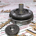 Paar Primärgetriebe Kupplungsglocke gerade Zähne Z 29 - 68 in Eisen mit Stoßdämpfer für VESPA 50 90 ET3 125