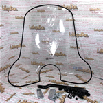 Kit parabrisas de chapa completo con soportes para montaje Original Piaggio para VESPA 80 125 150 200 PX PE desde 1978 en adelante ro 445828 445713 445833