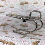 Portapacchi porta borsa con porta ruota di scorta posteriore cromato in acciaio inox per VESPA 125 150 V1T V15T V30T V33T VM1 VM2 VN1 VN2 VL1 VL2 VL3 VB1