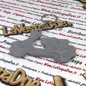 Red VESPA 50 125 150 silicone key ring