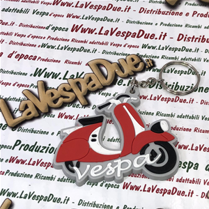 Portachiavi rosso VESPA FARO BASSO in silicone