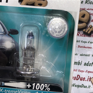 PHILIPS H1 X-TREME VISION 12 volts 55 watts ampoule halogène culot P 14,5 S avec verre de quartz Réf. Philips : 12258BVUB1 PHARE