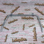 Caballete central galvanizado LAMBRETTA 125 150 200 LI 1ª y 2ª serie TV 175 1ª y 2ª serie ro 15057010 diámetro Ø 16 mm